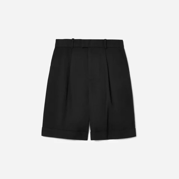 EVERLANE NWT The Put-Together Pleat Short *Black 4 - Picture 2 of 6